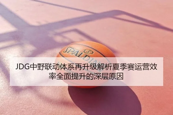 JDG中野联动体系再升级解析夏季赛运营效率全面提升的深层原因